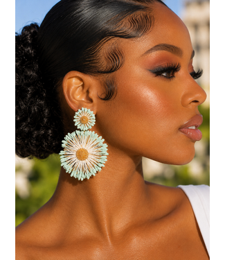 Blooming Beauty Earrings - Sage