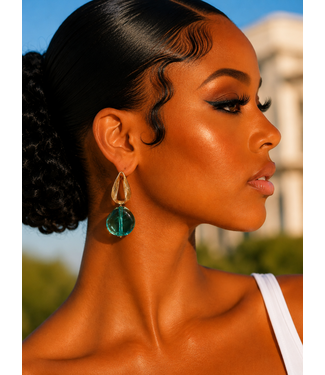 Keep Me Close Jewel Earrings - Turquoise