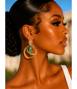 Unexpected Surprise Earrings - Green