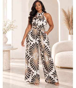 Cover Your Tracks Wide Leg Jumpsuit