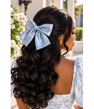 A Girl's Girl Hair Bow - Grey