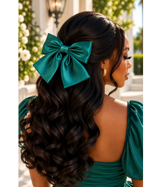 A Girl's Girl Hair Bow - Emerald