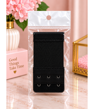 Three Hook Bra Strap Extender - Black