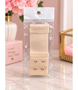 Two Hook Bra Strap Extender - Nude