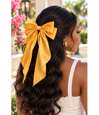 Pretty Girl Era Hair Bow - Yellow