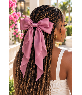 Pretty Girl Era Hair Bow - Pink