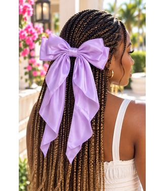 Pretty Girl Era Hair Bow - Lavender