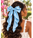 Pretty Girl Era Hair Bow - Light Blue