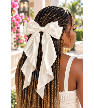 Pretty Girl Era Hair Bow - Ivory
