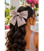 A Girl's Girl Hair Bow - Taupe