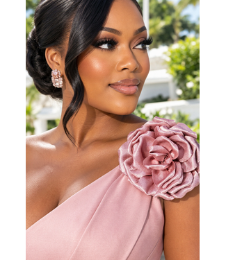 Full Bloom Brooch & Hair Pin - Mauve