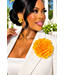 Full Bloom Brooch & Hair Pin - Mustard