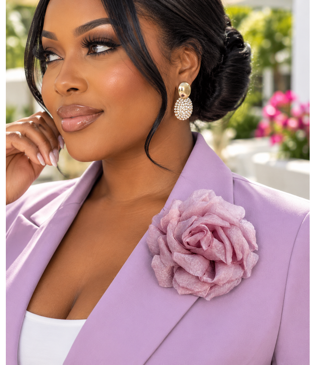 Finishing Touch Brooch & Hair Pin - Mauve