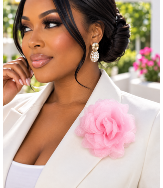 Finishing Touch Brooch & Hair Pin - Light Pink