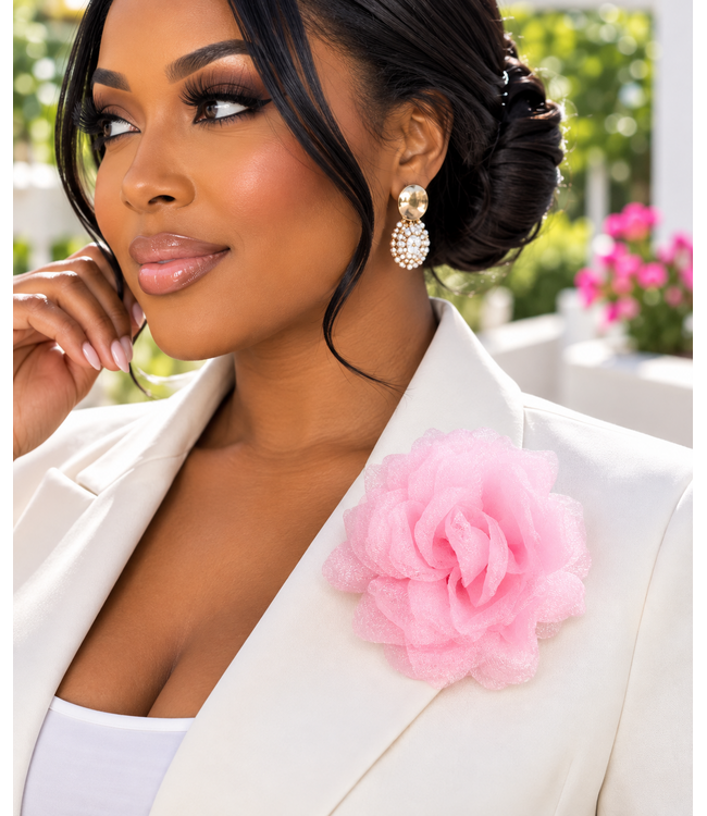 Finishing Touch Brooch & Hair Pin - Light Pink