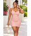 TAKE CARE FLORAL RUCHED DRESS
