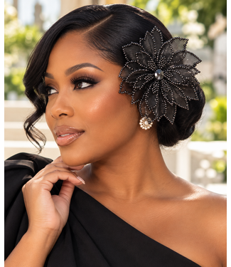 Guest List Brooch & Hair Clip - Black