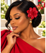 Evening Edit Brooch & Hair Clip - Red