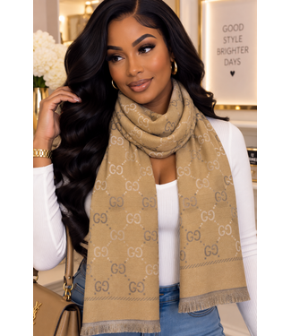 Gucci Luxe Scarf - Taupe