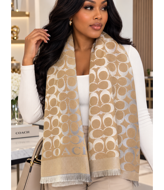 Coach Luxe Scarf - Taupe