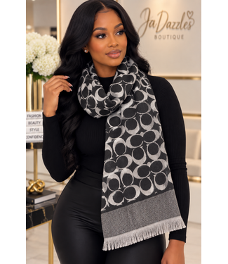 Coach Luxe Scarf - Black