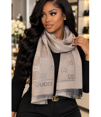 Gucci Luxe Scarf - Khaki