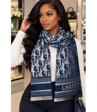 Dior Luxe Scarf - Navy
