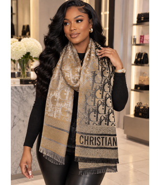 Dior Luxe Scarf - Taupe