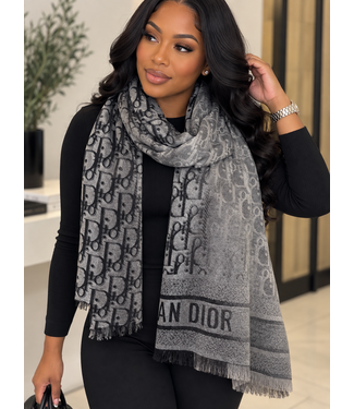 Dior Luxe Scarf - Silver