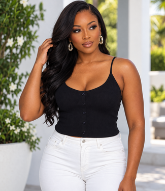 PERFECT FIT CAMI TOP BLACK