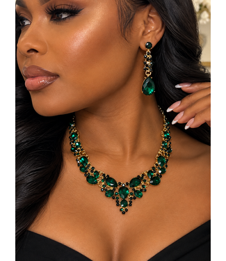 Fool For Jewels Necklace Set - Emerald