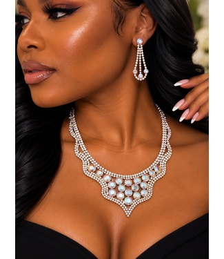 One Last Chance Necklace Set - Gold Iridescent