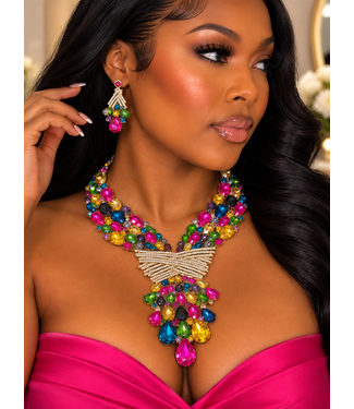 Drop Dead Gorgeous Necklace Set - Multi