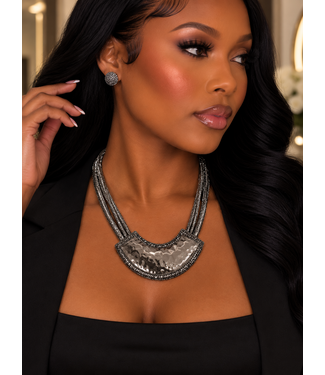 In Harmony Necklace Set - BLACK