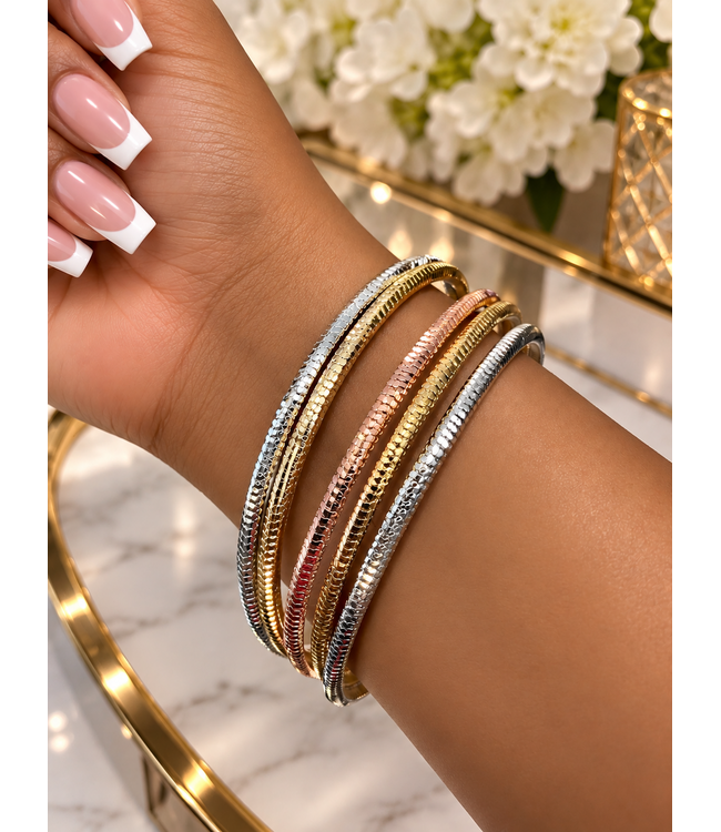Shake It Up Bangles - Tri Tone