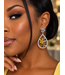 Dahlia Dream Earrings - Silver Yellow