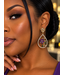 Dahlia Dream Earrings - Gold Purple