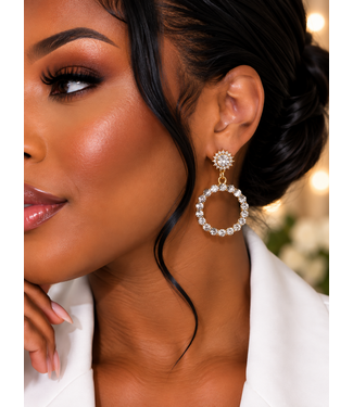 Opal Glow Earrings - Gold