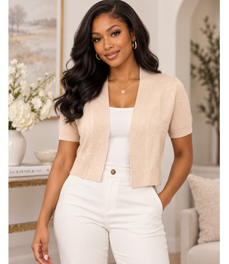 Khaki Open Bolero