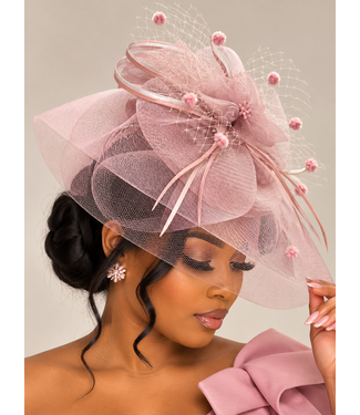 Garden Glam Fascinator - Mauve