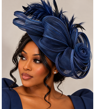 High Standards Fascinator - Navy