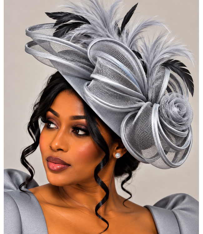 High Standards Fascinator - Grey