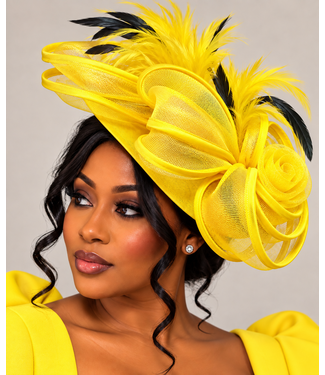 High Standards Fascinator - Yellow