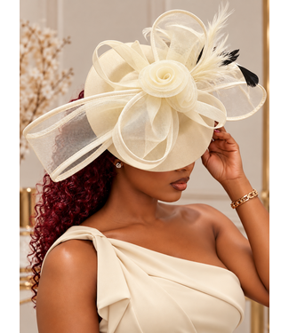 Prestige Petal Fascinator - Ivory