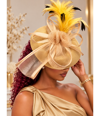 Prestige Petal Fascinator - Tan