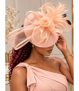 Prestige Petal Fascinator - Peach