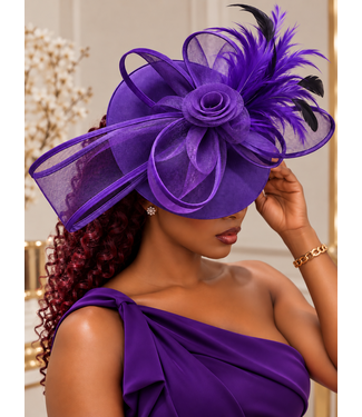 Prestige Petal Fascinator - Purple