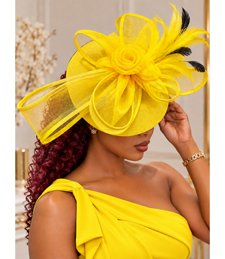 Prestige Petal Fascinator - Yellow