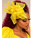 Rose Royale Fascinator - Yellow