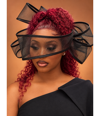 Bring The Drama Fascinator - Black